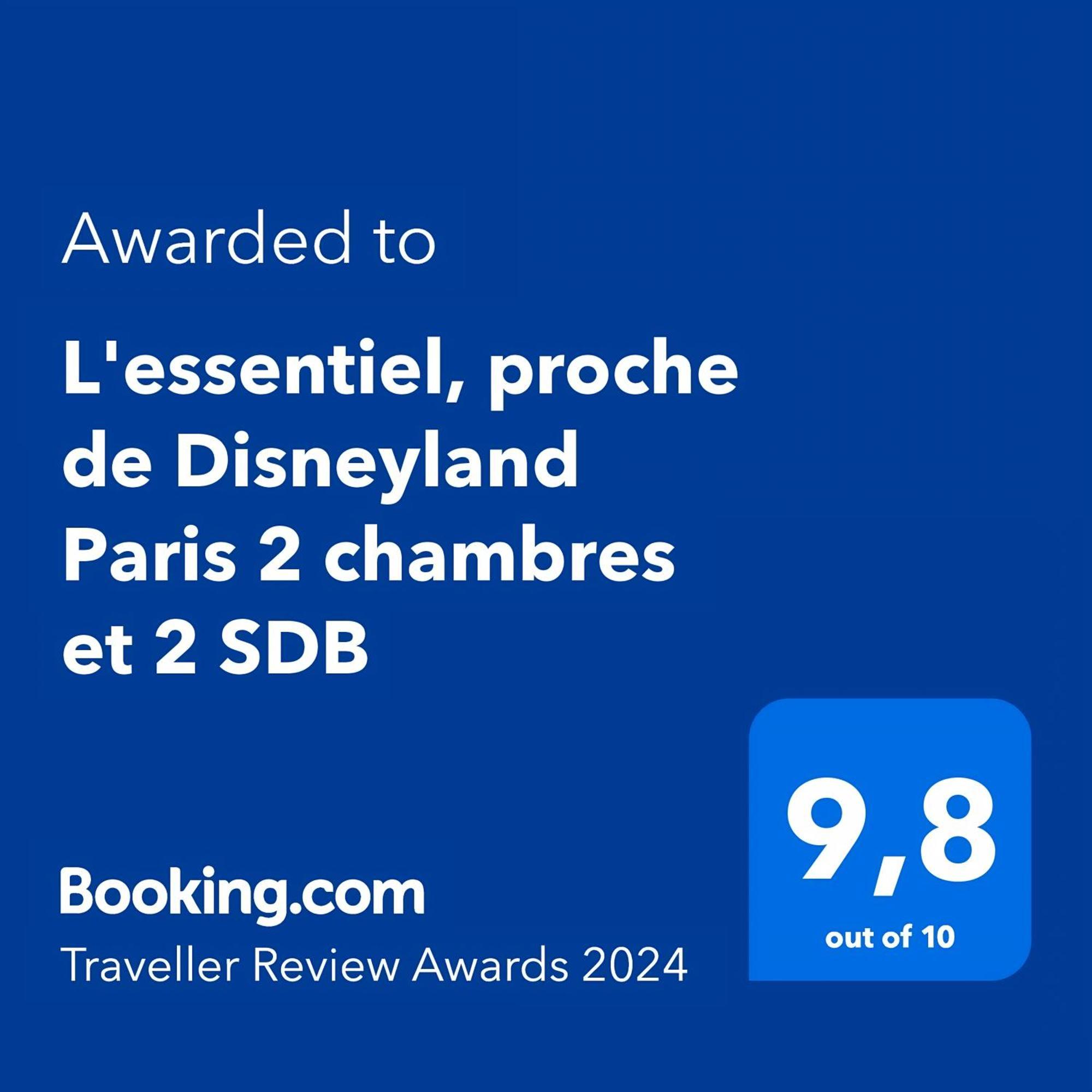 L'Essentiel, Proche De Disneyland Paris 2 Chambres Et 2 Sdb Chessy  Eksteriør billede